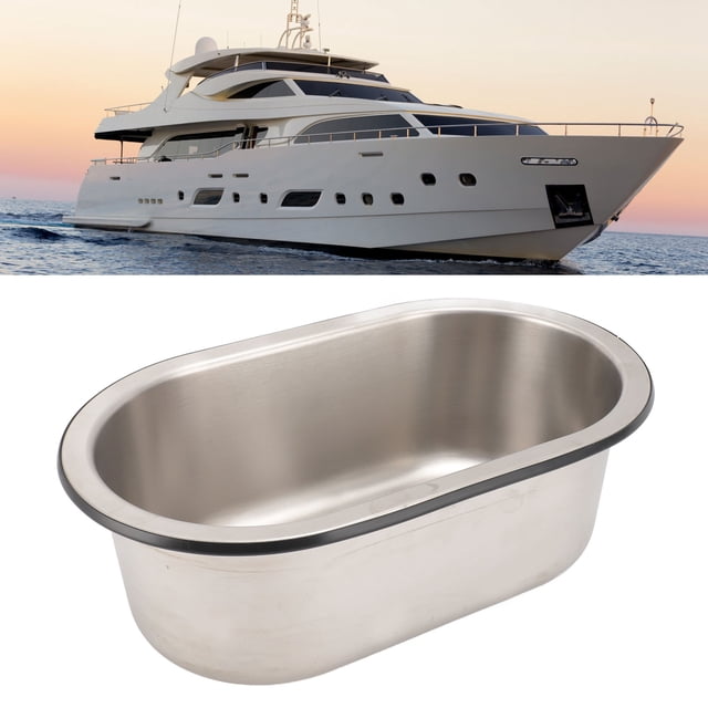 304 Stainless Steel Bar Sink, Inset Installation Pre Cut Waste Outlet Space Saving Stainless Steel Sink Basin Concave Design for