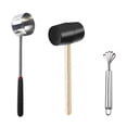 thumbnail image 1 of HINTRMENT 1Set Practical Design Coconut Breaker Tool With Rubber Grip And Timber Handle For Professional Cooks, 1 of 8