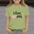 thumbnail image 2 of AUNVITO Boys & Girls I Love Mom Print Casual Short Sleeve T-Shirt Round Neck Pullover Top Spring Summer Mother's Day Graphic Tee, 2 of 7