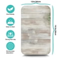 thumbnail image 5 of Fast-Drying Rustic Daisy Coffee Mat - Vintage Wooden Plank Design, Large 19.5x12in - Enhances Any Kitchen Decor, 5 of 7