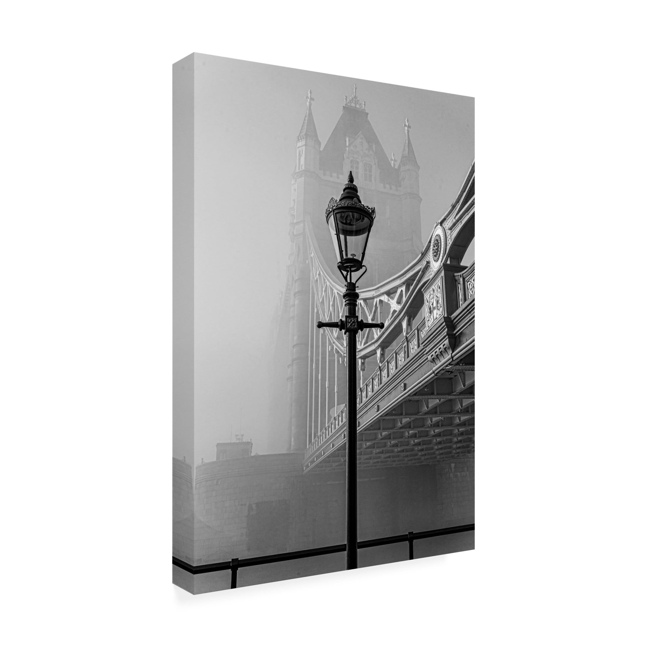Canvas Wall Art - Chris Hamilton 'A Bridge Too Far ' Wall Art for Living Room, Bedroom, or Office D?cor by Trademark Fine Art - 22 x 32 Inches