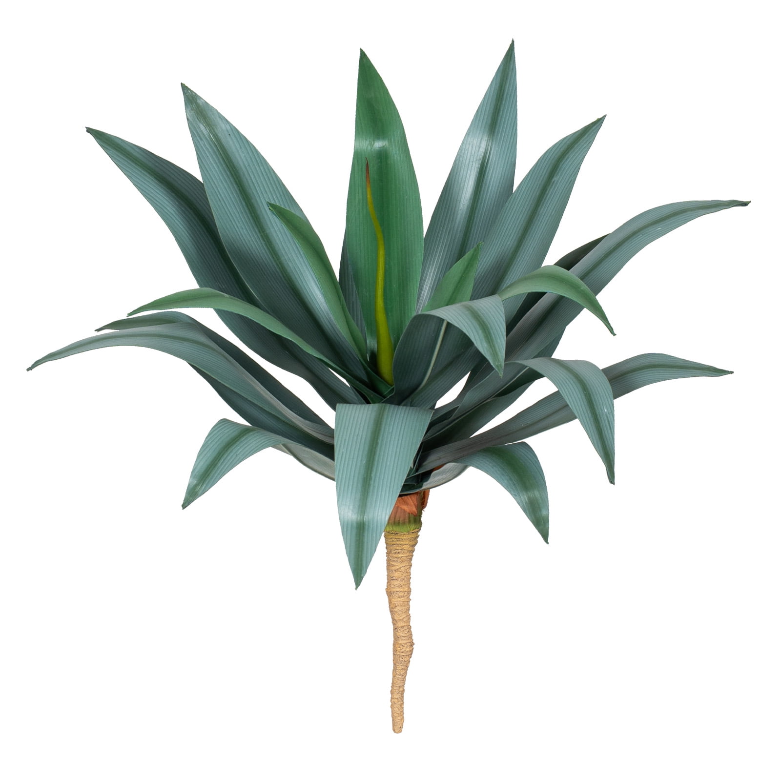 16in Faux Agave Plant, UV Protected Green Artificial Agave, Unpotted Mini Fake Succulent for Indoor Outdoor Decoration