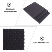 Minkissy Soundproofing Panels Black Cotton Easy to Install for Sound Clarity