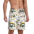 thumbnail image 2 of Sikiie Transportation Cartoon Mens Pajama Shorts, Lightweight Lounge Pant with Pockets Soft Sleep Pj Shorts for Men3X-Large, 2 of 6