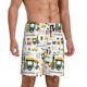 thumbnail image 2 of Fotbe Transportation Cartoon Pantalones Cortos de Pijama para Hombre, Ropa de Dormir, Pantalones de Pijama Cortos para Hombre-Large, 2 of 6