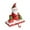 Santa Claus, variant on Baoblaze Christmas Statue Collection Artwork Stocking Hook for Bookshelf Desk Cabinet Santa Claus