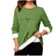 thumbnail image 2 of Heisall Womens Base Layer Shirts Autumn Winter Floral Print Round Neck Long Sleeve Thickened Fleece Teddy Shearling Warm Fitted Thermal Tops for Daily Cold Weather Wear, 2 of 3