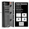 thumbnail image 7 of Kavey 5-6 Long Gun Safe, Digital Gun Safe with Inner Cabinet, Large Gun Storage for Shotguns with Dual Alarm & Mute Mode, Shotgun Safe with Backlit Keypad & LED Light, 7 of 7