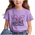 thumbnail image 4 of COM1950s Crop Top pour Enfants, T-Shirt Décontracté Ample à Manches Courtes Col Rond Confortable pour Adultes, 4 of 6