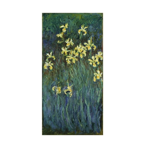 Claude Monet 'The Yellow Irises' Canvas Art