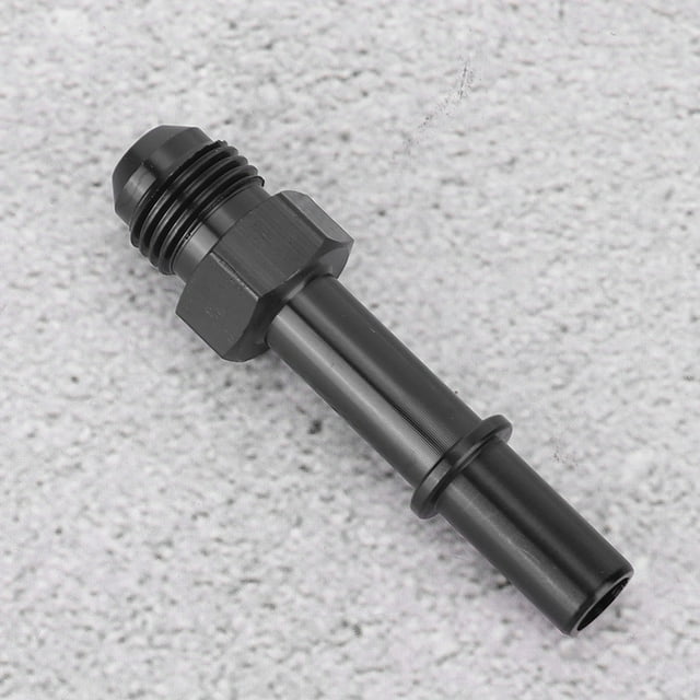 Connect AN6 Fuel Adapter Fitting To 3/8 Quick Connect Connector Male LS For GM Black