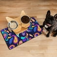 thumbnail image 3 of Paisley Indian Tribal Dog Food Mat with Paisley Design Boho Vintage Floral Pattern, Absorbent Waterproof Non-Slip Pet Feeding Mat, 3 of 4