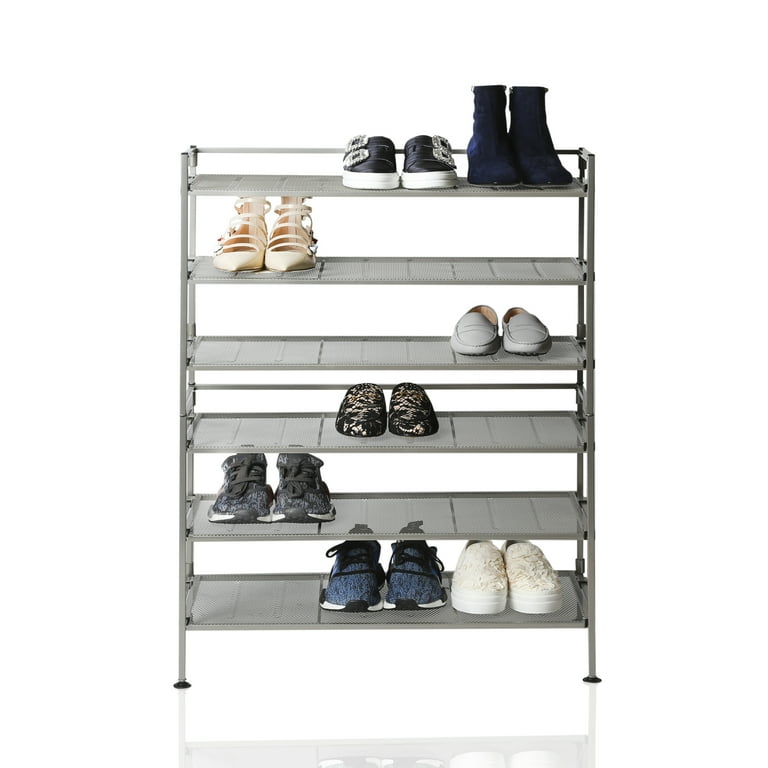 YiYan1 Shoe Rack Large Capacity 4 Rows 8 Tier 56-64 Pairs Shoes