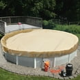 thumbnail image 4 of Sunshades Depot 7 Ft Beige Round Pool Cover Heavy-Duty Above Ground Pool Winter Covers Wire Rope Hemmed All Edges for Above Ground Swimming Pools, Trampoline Cover (7', Beige), 4 of 5