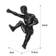 thumbnail image 5 of 4x Escalada en roca Hombres Escalador Escultura Colgante de pared Decoración Estatua Artesanía Macarena Escultura para colgar en la pared, 5 of 8