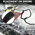 thumbnail image 3 of Manguera de Calefacción Unique Bargains para Ford Fusion Alta Sellado No.DG9Z18472V | Manguera de Desbordamiento de Refrigerante del Motor Negra 1 Pcs, 3 of 6