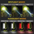 thumbnail image 3 of LED Flashlight Rechargeable Spotlight, 3500LM Super Bright Hand Spotlight, Portable Handheld Searchlight, Waterproof Outdoor Torch Light for Security, Camping, Hunting, Hiking, 3 of 8