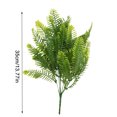 thumbnail image 3 of Worallymy Helecho Verde Artificial Banquete de Boda Decorativo PVC Planta Falsa Hierba Hogar Oficina Hotel Planta Decoración 7 Ramas Worallymy JD735806825, 3 of 7