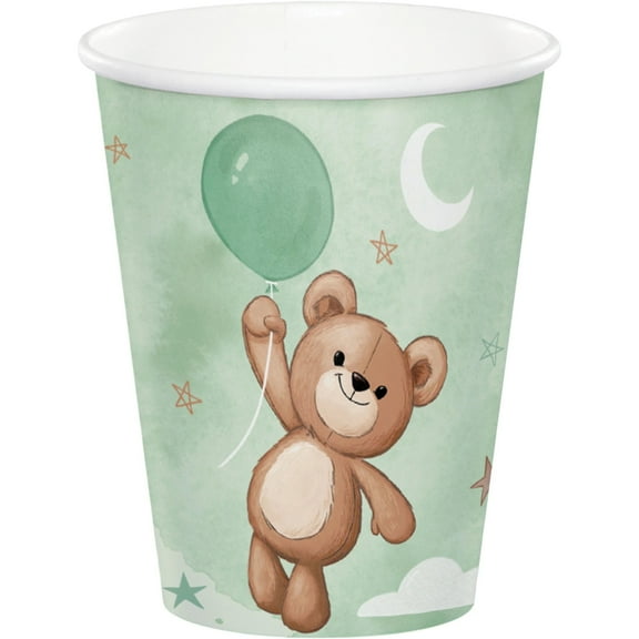 96 Count Bulk Pack Teddy Bear Hot/Cold Cup 9oz.