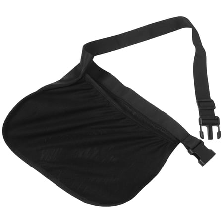 SOPOTUTU 1Pcs Sport Equipment Carrying Bag Black Nylon Mesh Bag Waist Design For Athletes