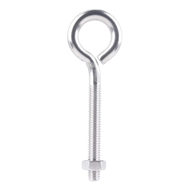 Bolt Hampton Eyebolt, acero inoxidable, 10 cm de longitud, 90 kg de carga