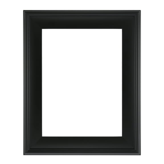 Cardinali Plein Aire Black Frames for Canvas Art - 16x20" - 3" Wide Moulding with Raised Edge -1/2 Rabbet Depth - Timeless Frame for Canvas - Made in USA
