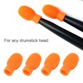 thumbnail image 3 of Mute Drumstick, Practical Drum Stick Practice Tip, Silicone Easy To Carry For Music Enthusiast Performance Orange, 3 of 8