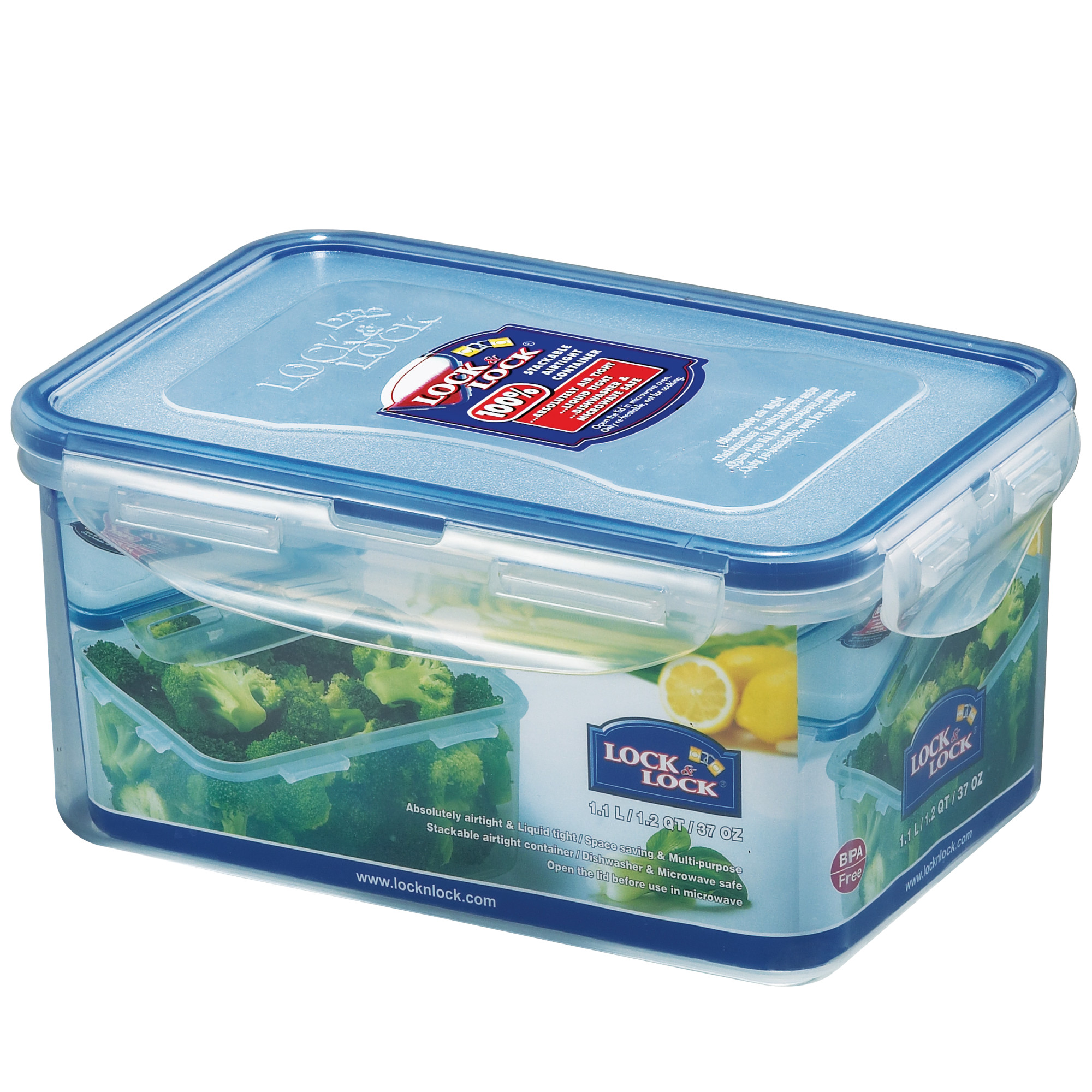 Lock & Lock Easy Essentials Rectangular Food Storage Container, 37
