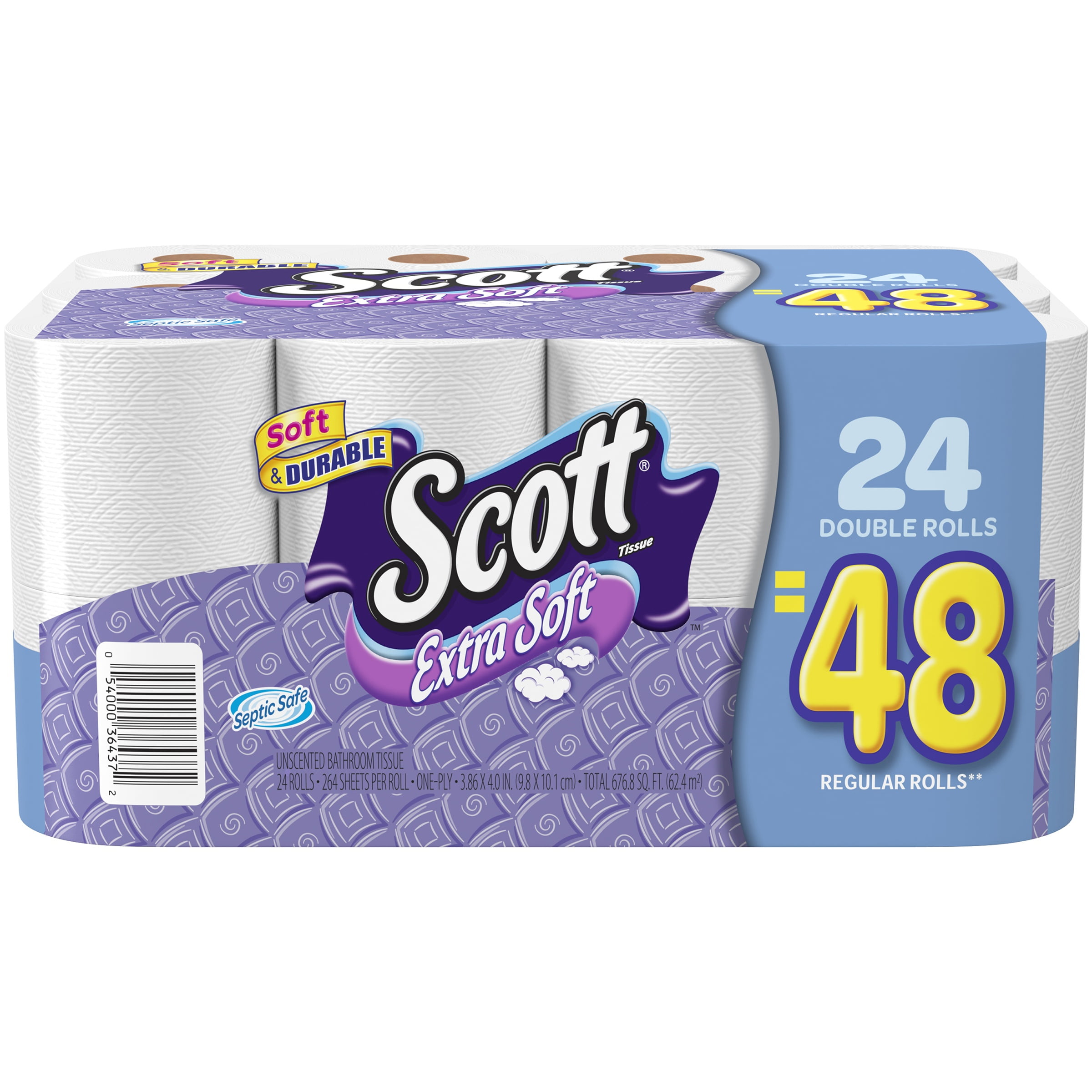 scott® tissue extra soft unscented bathroom tissue, 24 rolls scott® tissue extra soft unscented bathroom tissue, 24 rolls
