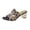 Black, variant on Women Multi Rhinestone Decor Open Back Block Heel Slide Sandals Open Toe Dress Party Casual