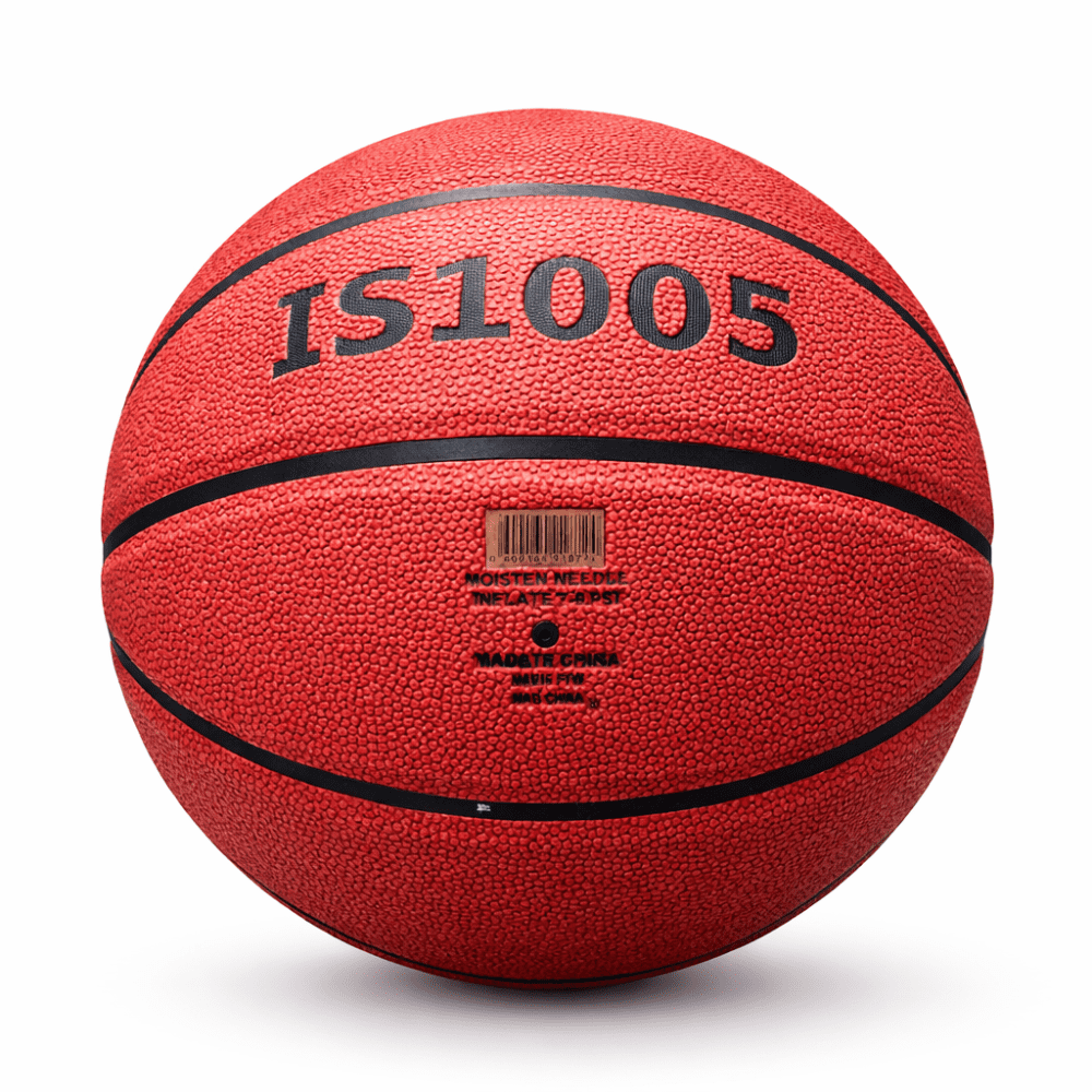 Invicto Men's IS1005 Basketball, Official Size, Premium Composite Leather, Reddish Hue