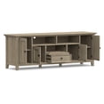 thumbnail image 6 of Simpli Home Simpli Home Amherst 72 inch Wide Solid Wood Transitional TV Stand in Distressed Grey For TVs up to 80 inches, 6 of 11