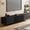 94.48 inch, variant on Mid Century Modern Black TV Stand for 70 Inch and Larger TVs, 70.87" Media Console with Solid Wood Slatted Doors, Metal Base, Stylish Entertainment Center for Living Room or Bedroom