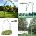 thumbnail image 4 of Efavormart 7.5ft Decorative Metal Wedding Arch - White - 55"Wx90"H, 4 of 10
