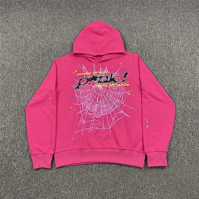 Hip Hop Spider Web Print Hoodies Men Fashion Long Sleeve Hooded Sweatshirts Pants Gothic Punk Oversized Winter Hoodie Tops