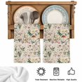 thumbnail image 6 of Pastoral Botanical Kitchen Towels Set of 2, Vintage Mushroom Spring Summer Flowers Soft Microfiber Dish Towels, Absorbent Washable Dishcloths for Kitchen Cleaning, Drying Dishes, 18x28 Inches, 6 of 9