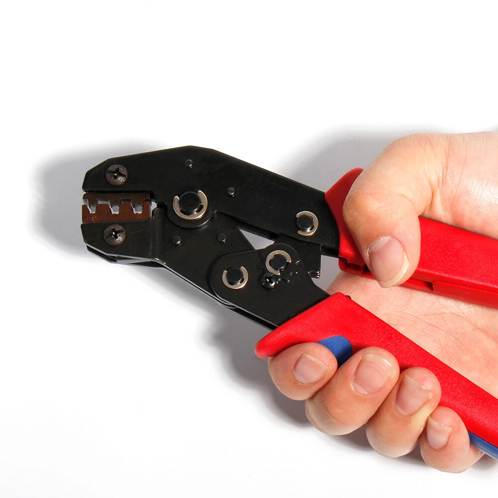 Insulated Ratchet Crimping Pliers Terminal Wire Cable Connector Crimper Tool