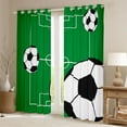 thumbnail image 2 of Manfei Football Soccer Black Out Curtains for Teens Boys Girls,Ball Gamer Curtains Pack of 2 (42x63 Each),Sport Theme Bedroom Curtains,Breathable Home Decor, 2 of 6