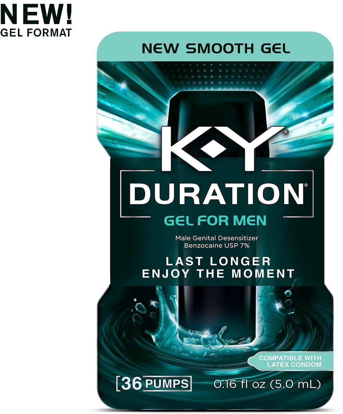 2 Pack KY Duration Gel for Men Last Longer & Enjoy The Moment, 36