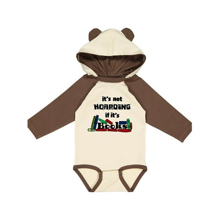 

Inktastic It s Not Hoarding if it s Books Gift Baby Boy or Baby Girl Long Sleeve Bodysuit