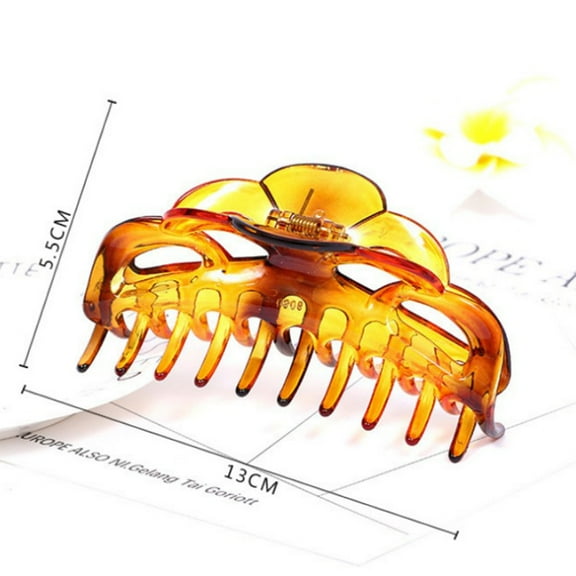 unbranded 2pcs Women Classic Hair Claw Clips Large Plastic Hair Clamp Hairpin Hair Accessories