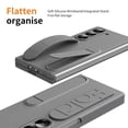 thumbnail image 6 of ELEHOLD Case for Samsung Galaxy Z Fold 6, Shockproof Full Body Hand Strap Case with Stand & Bulit-in Screen Protector,Gray, 6 of 7