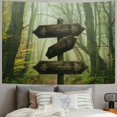 thumbnail image 2 of BCIIG Signpost Tapestry Wall Hanging Graphic Tapestries for Home Wall Decor Art Living Room Bedroom Apartment Farmhouse Dorm 60x50inch, 2 of 6