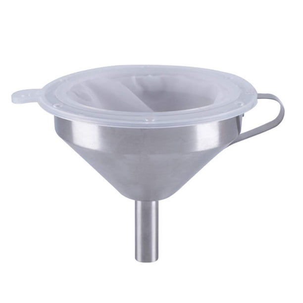 Embudo de filtro, Kit de filtrado de vino, bolsas de filtro de malla fina, matraz colador de cocina, embudo, colador de Metal, embudo de pantalla de filtro de alimentos