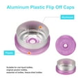 thumbnail image 3 of Uxcell Tapas de Flip Off de 13 mm 200PCS Sellos Sin Bisel Tapas de Flip Off para Frascos de Vidrio Botellas Liofilizadas, Rosa/Plata, 3 of 6