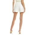 thumbnail image 3 of CeCe womens  Stitch Pleat Short, 6, White, 3 of 4