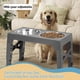 thumbnail image 5 of Stainless Steel Elevated Dog Bowl 5 Height-Adjustable Dog Food Bowls Stand, 5 of 5