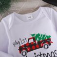 thumbnail image 5 of HCNTES Boys Winter Outfits My First Christmas Baby Boy Baby Boy Fall Clothes Long Sleeve Xmas Tree Car Romper Red Plaid Pants 0 6 9 12 18 24 Months Boys Autumn Fall Set, 5 of 8