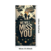 LUUFILx Military Themed We Will Miss You Banner, Army Tank Airplane Decor Background, Party Decors for Farewell Events Military Gatherings Soldier Send Offs Photography Backdrops