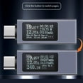thumbnail image 3 of USB C Tester Power Meter 4-30V 0-12A Digital Multimeter Voltage Current Tester, 3 of 10